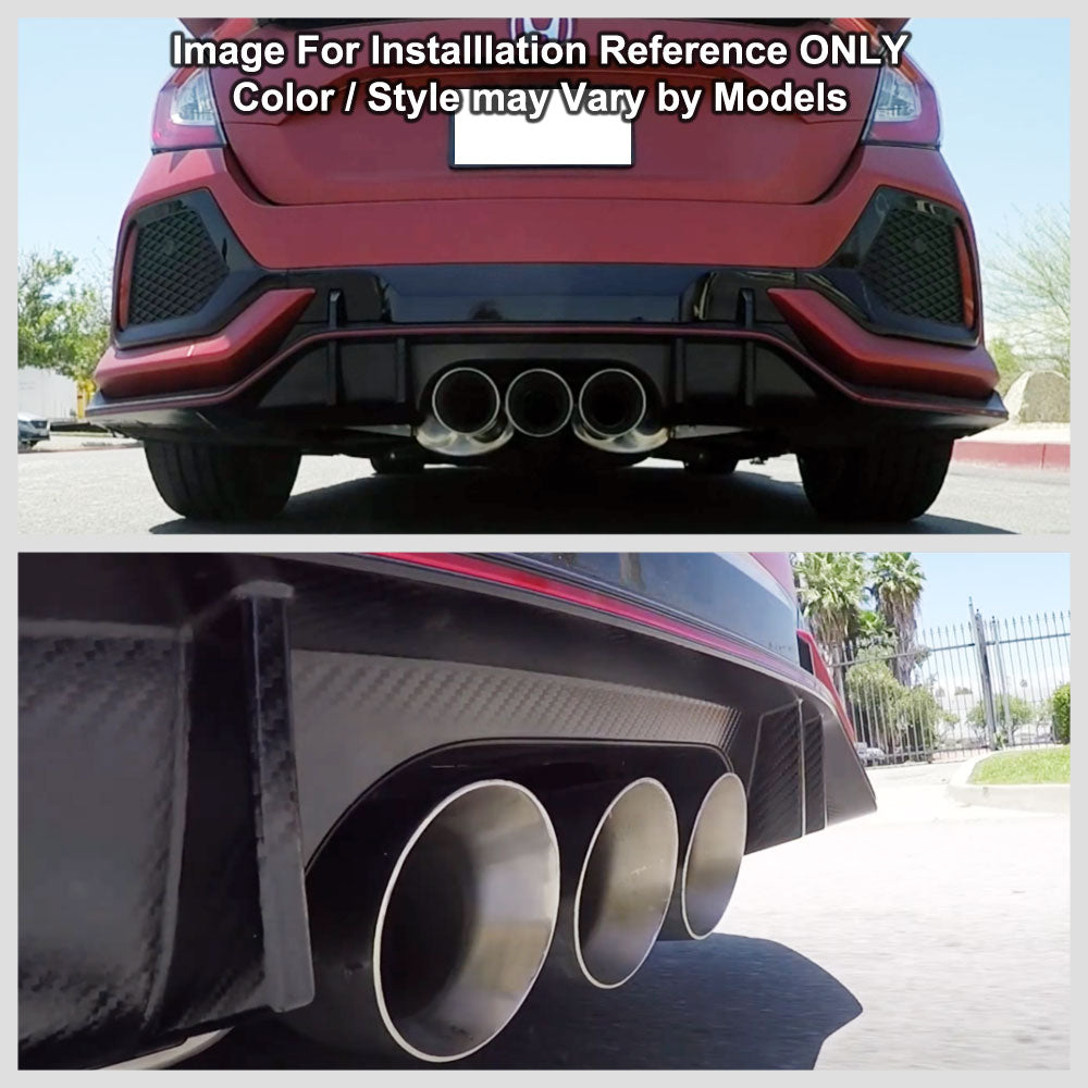 Megan Racing Stainless Rear Catback System For 17-21 Civic Type-R 10th Gen FK8 MR-CBS-HC17R