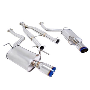 Megan OE-RS Catback Exhaust Blue Oval Tip+Midpipe For 07-08 G35/09-13 G37 4DR