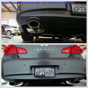 Megan OE-RS Catback Exhaust Blue Oval Tip+Midpipe For 07-08 G35/09-13 G37 4DR