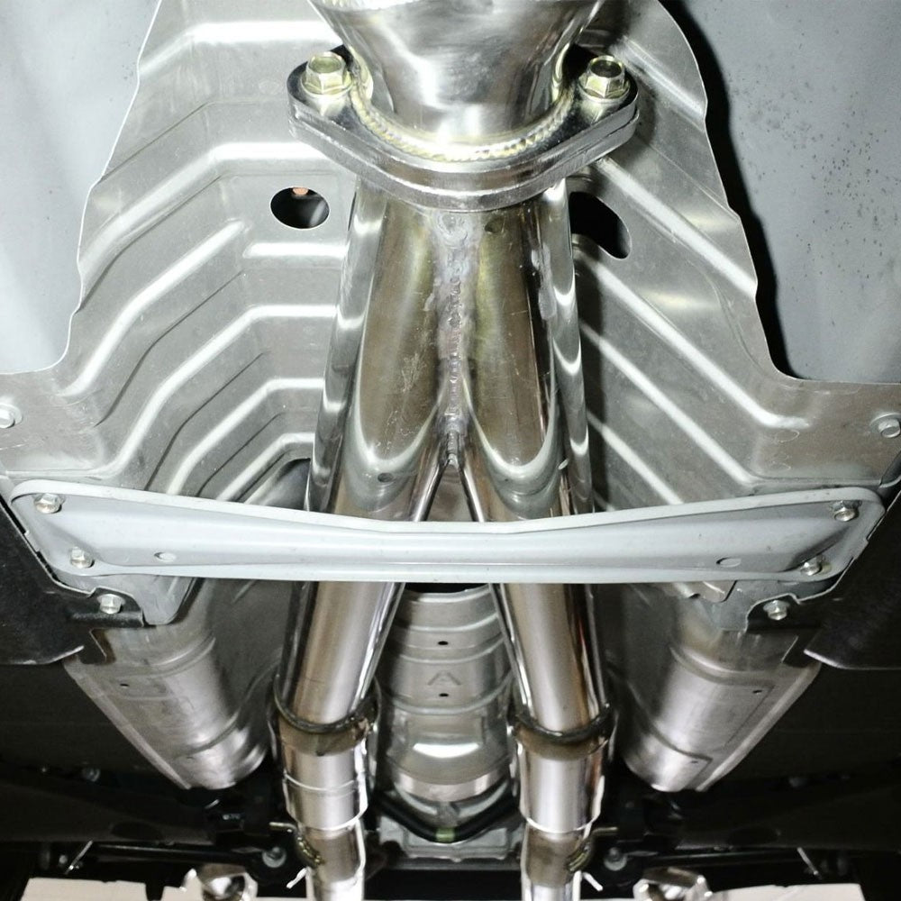 Megan Exhaust Catback System & Midpipe w/Burnt Blue Tips For 16-20 Infiniti Q50-Major Pipe-BuildFastCar