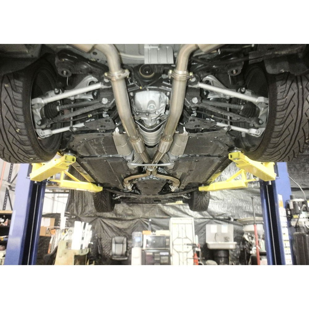 Megan Exhaust Catback System & Midpipe w/Burnt Blue Tips For 16-20 Infiniti Q50-Major Pipe-BuildFastCar