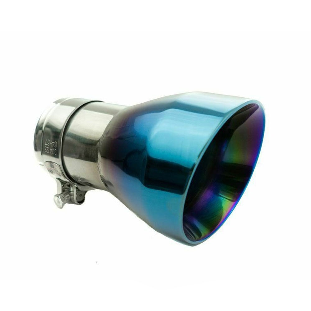 Megan ABE Exhaust System Burnt Blue Tips For 16-20 Infiniti Q50 Twin Turbo