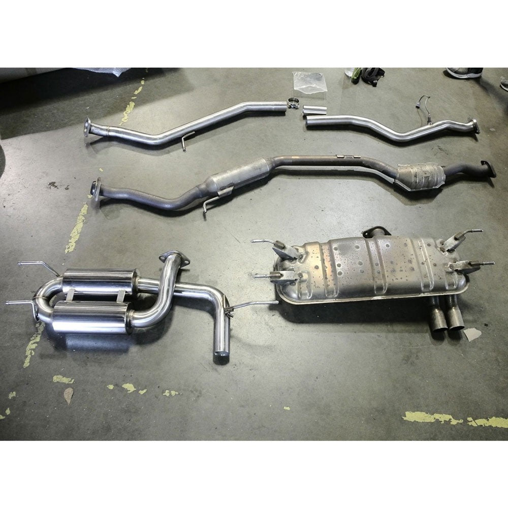 Megan Racing Catback Exhaust Kit+Mufler Burnt Tip For 15-20 Mazda MX-5 Miata ND