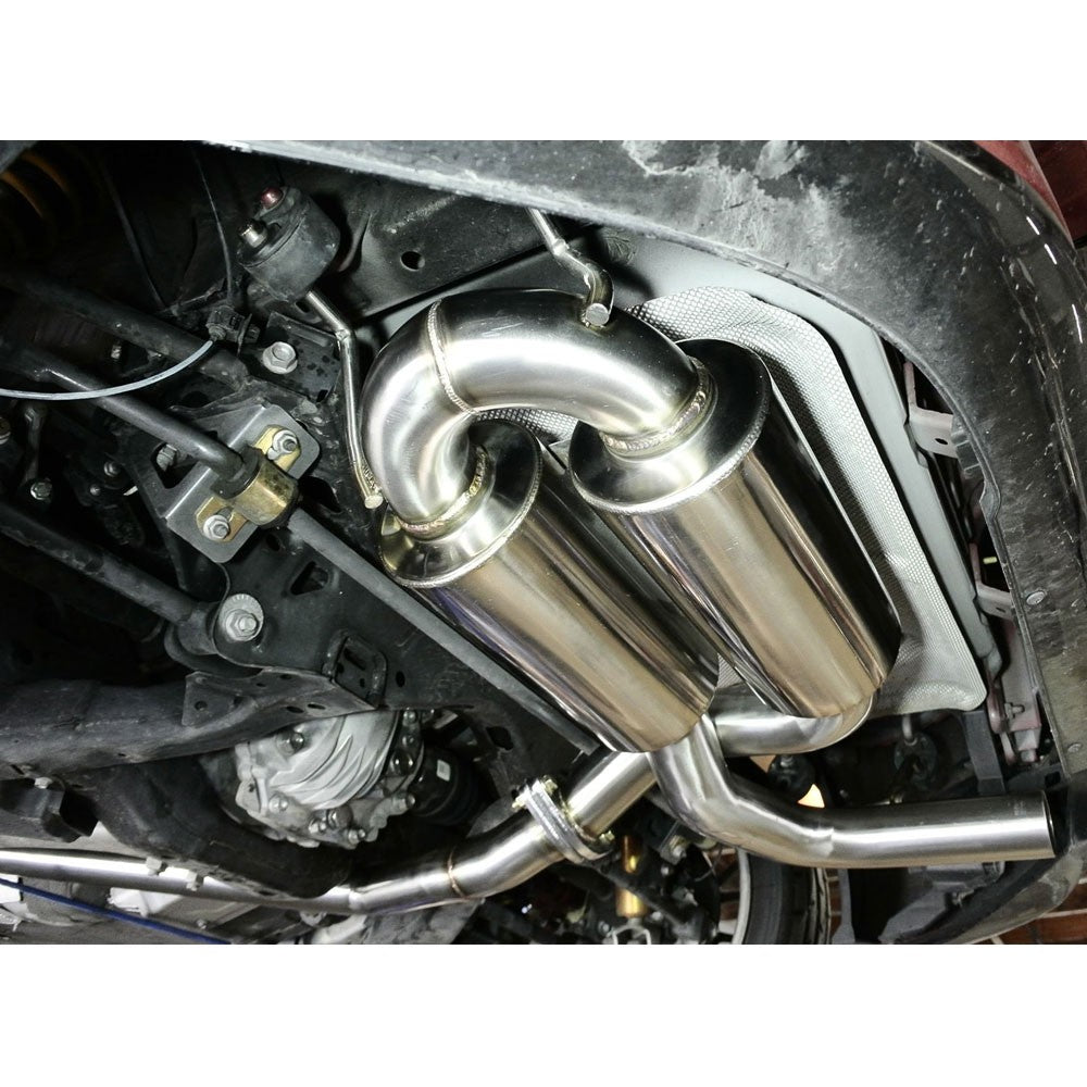 Megan Racing Catback Exhaust Kit+Mufler Burnt Tip For 15-20 Mazda MX-5 Miata ND