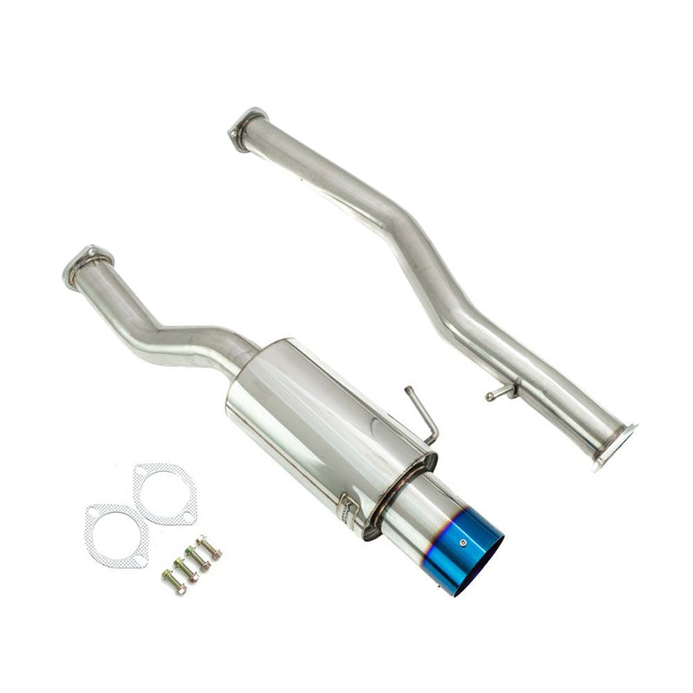 Megan Drift Spec CBS Exhaust System [Single Exit Blue Burnt Tip] For 03-09 350Z