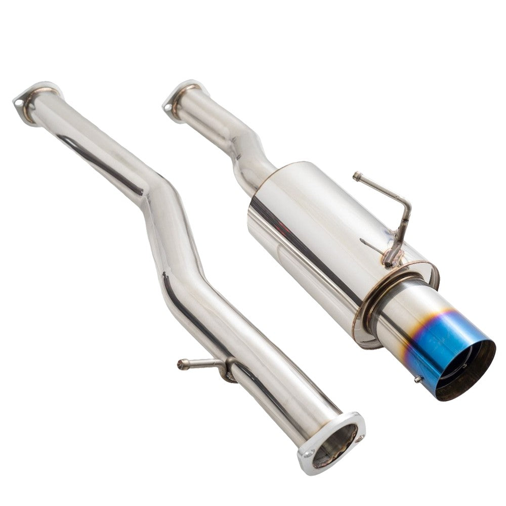 Megan 4.5" Burnt Blue Tip Catback Exhaust Kit 09-20 Nissan 370Z Z34 MR-CBS-N7Z-DS-BT
