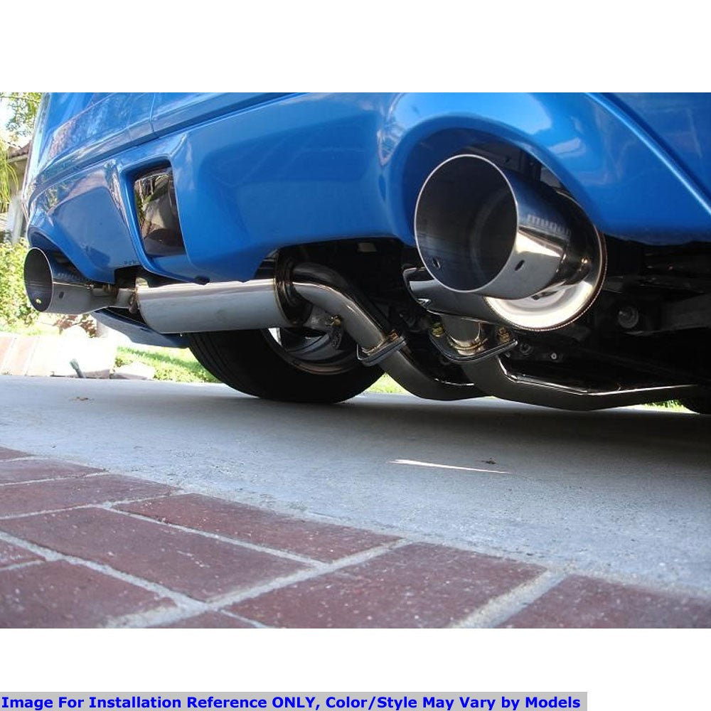Megan Drift Spec Catback Exhaust Kit 4" Burnt Tip+Midpipe For 09-17 370Z/G37 2Dr