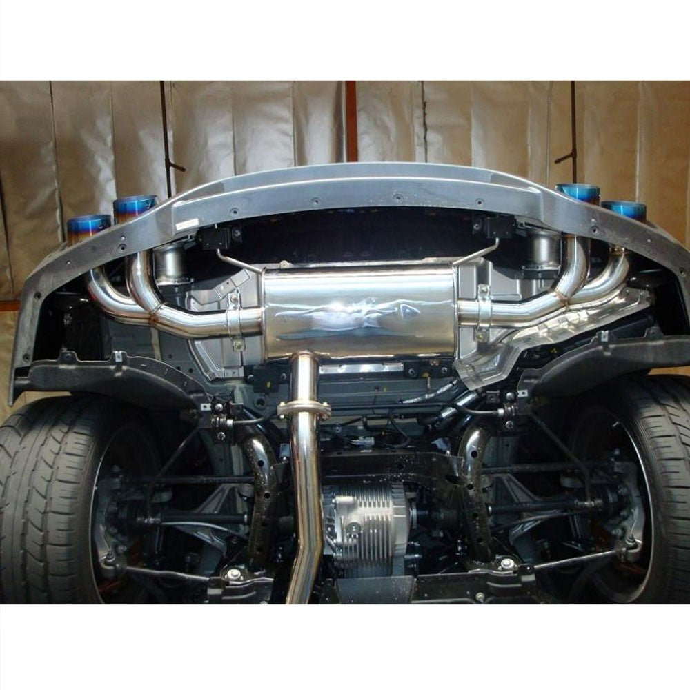 Megan OE-RS Series Catback Exhaust Kit 4.5" Tip+Midpipe For 09-20 Nissan GTR R35