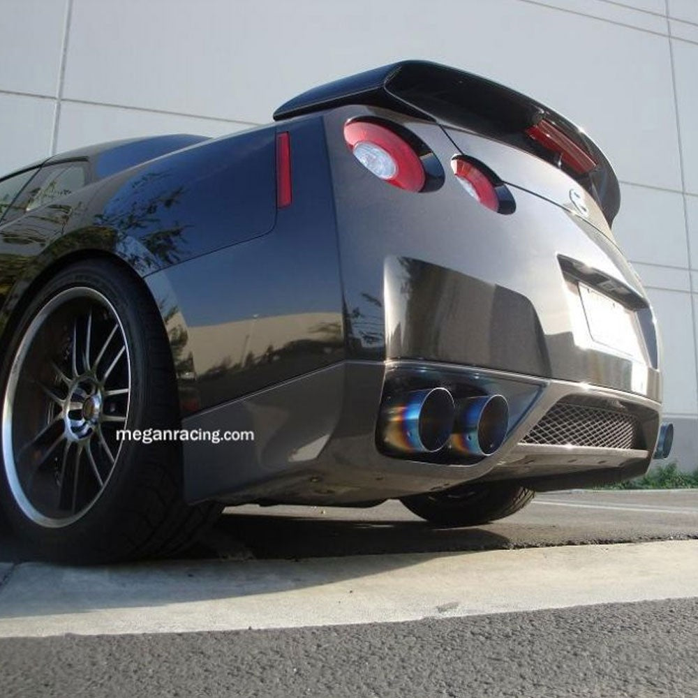 Megan OE-RS Catback Exhaust Kit Burnt Rolled Tip+Midpipe For 09-20 GT-R R35