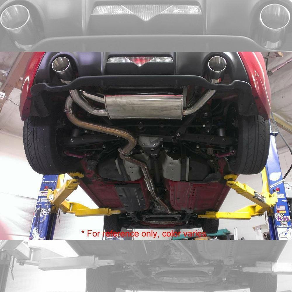 Megan RS Chrome Black CBS Exhaust System 4.0" Rolled Tips For 13-20 FR-S/BRZ/86
