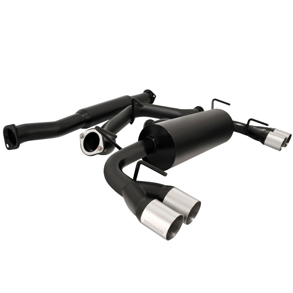 Megan OE-RS Black Catback Exhaust Stainless Tip For 08-14 Subaru WRX/WRX STI HB