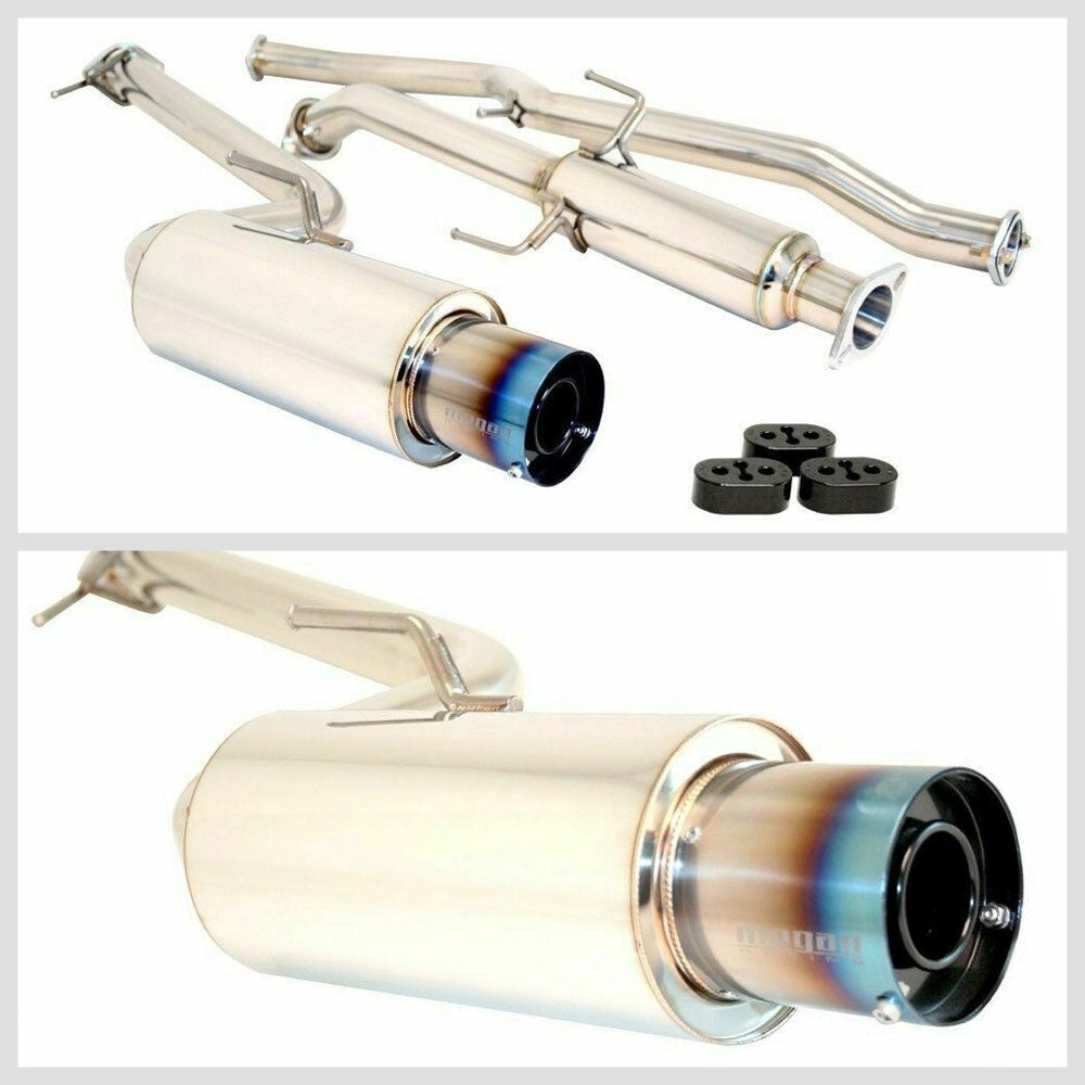 Megan Racing Drift Spec Catback Exhaust Muffler Burnt Tip For 11-16 Scion tC