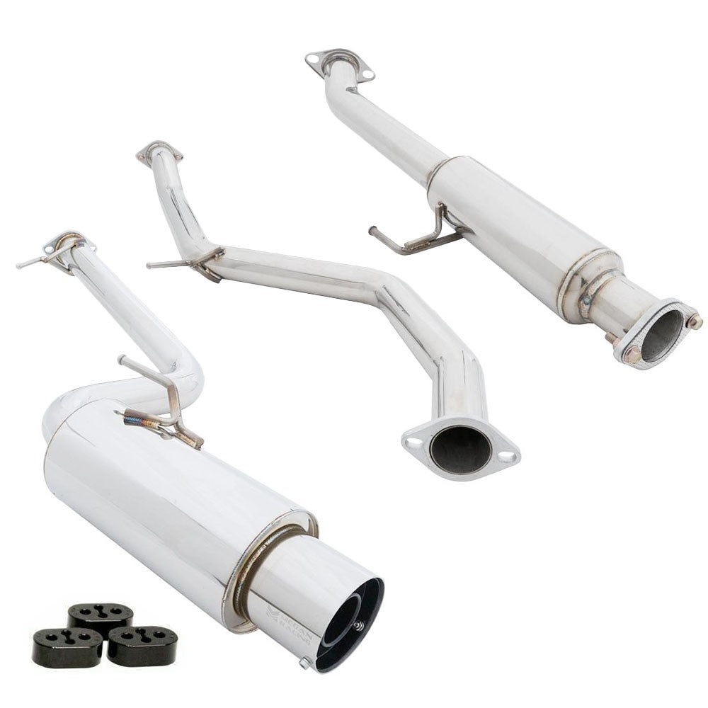 Megan Racing Drift Spec Catback Exhaust Muffler Polish Tip For 11-16 Scion tC