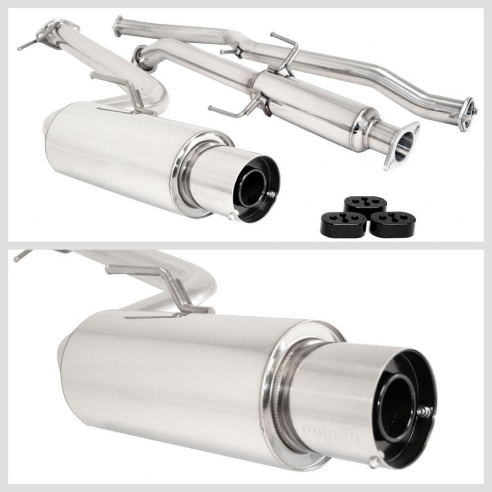 Megan Racing Drift Spec Catback Exhaust Muffler Polish Tip For 11-16 Scion tC