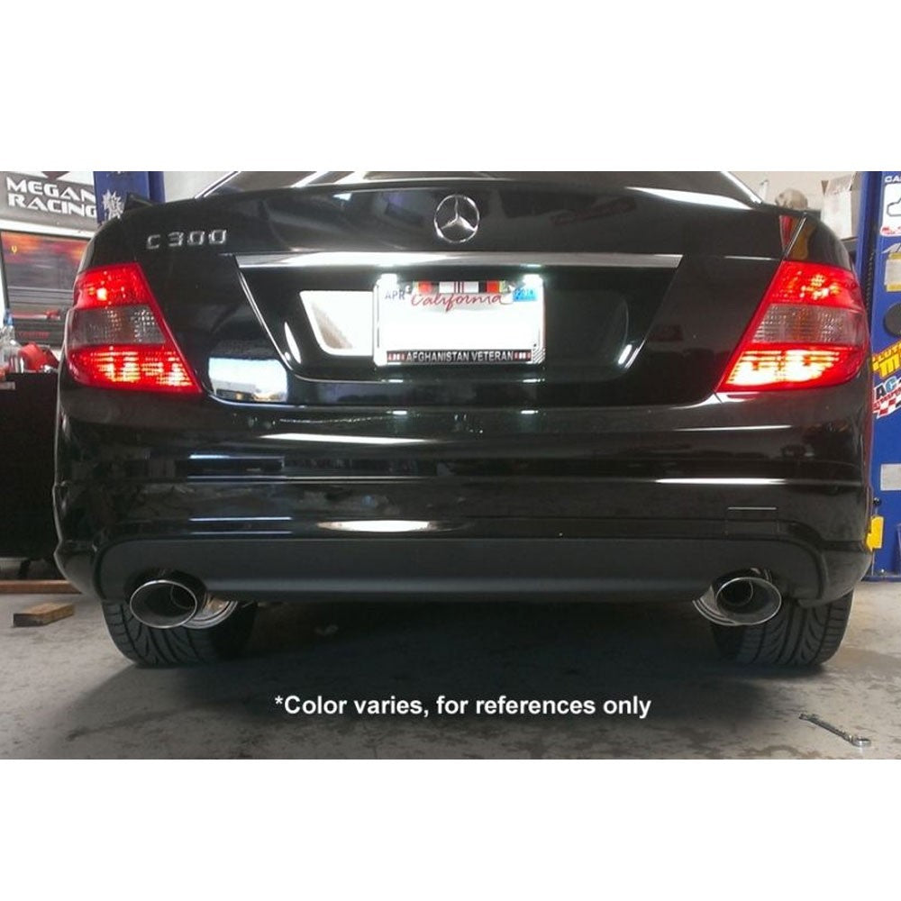 Megan OE-RS Catback Exhaust Kit 4" Rolled Tip+Midpipe For 08-14 C-Class 4DR V6