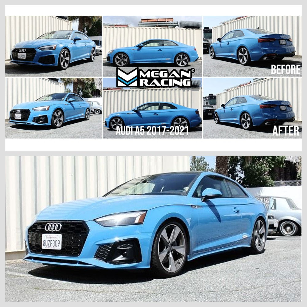 Megan Green Euro Coilover Springs Lowering Kit For 17+ Audi A4 B9/A5 8W6 48MM