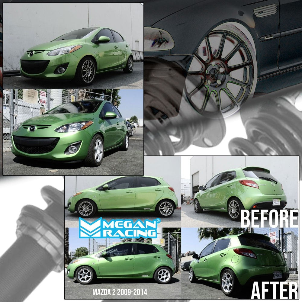 Megan 32Level EU Series Coilover Springs For 09-14 Mazda 2 DE /10-19 Ford Fiesta