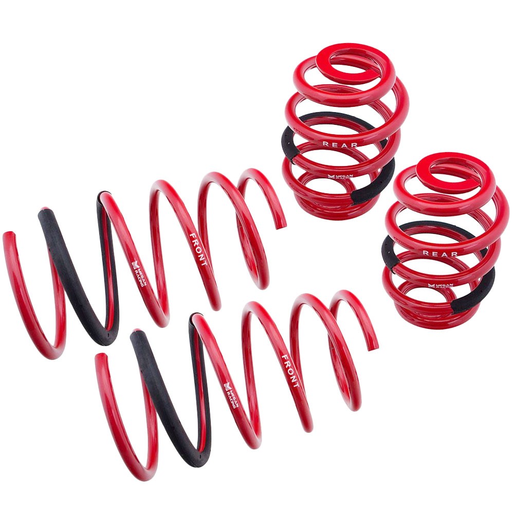 Megan Racing Red Euro Lowering Springs Kit 92-98 3-Series E36 2/4DR MR-LS-BE36