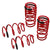 Megan Racing Front Rear Steel Red Euro-Version Lowering Springs Kit For 07-19 Fiat 500