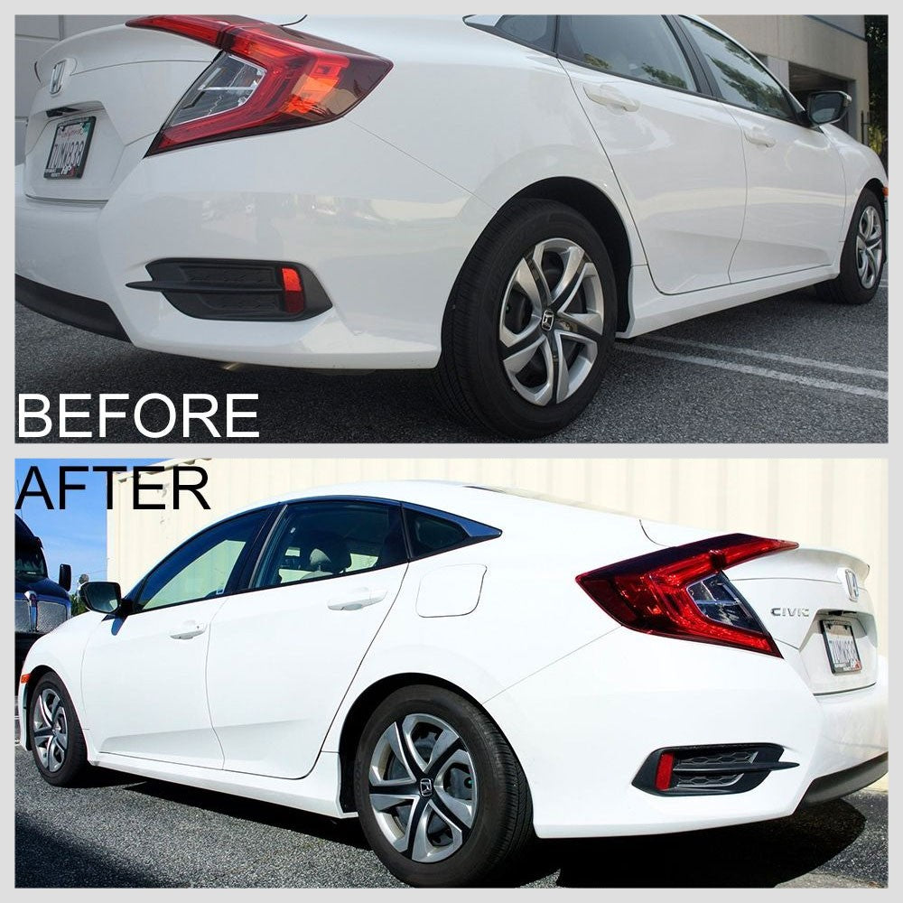 Megan Racing Front Rear Steel Orange Import-Version Lowering Springs Kit For 16-21 Honda Civic