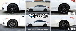 Megan Orange Street-Version Lowering Springs Kit For 22+ Honda Civic FE/FL Gen