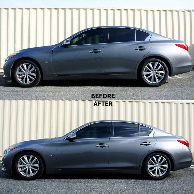 Orange 35mm Drop Megan Racing Sport Lowering Spring Coil For 2014+ Infiniti Q50-Suspension-BuildFastCar