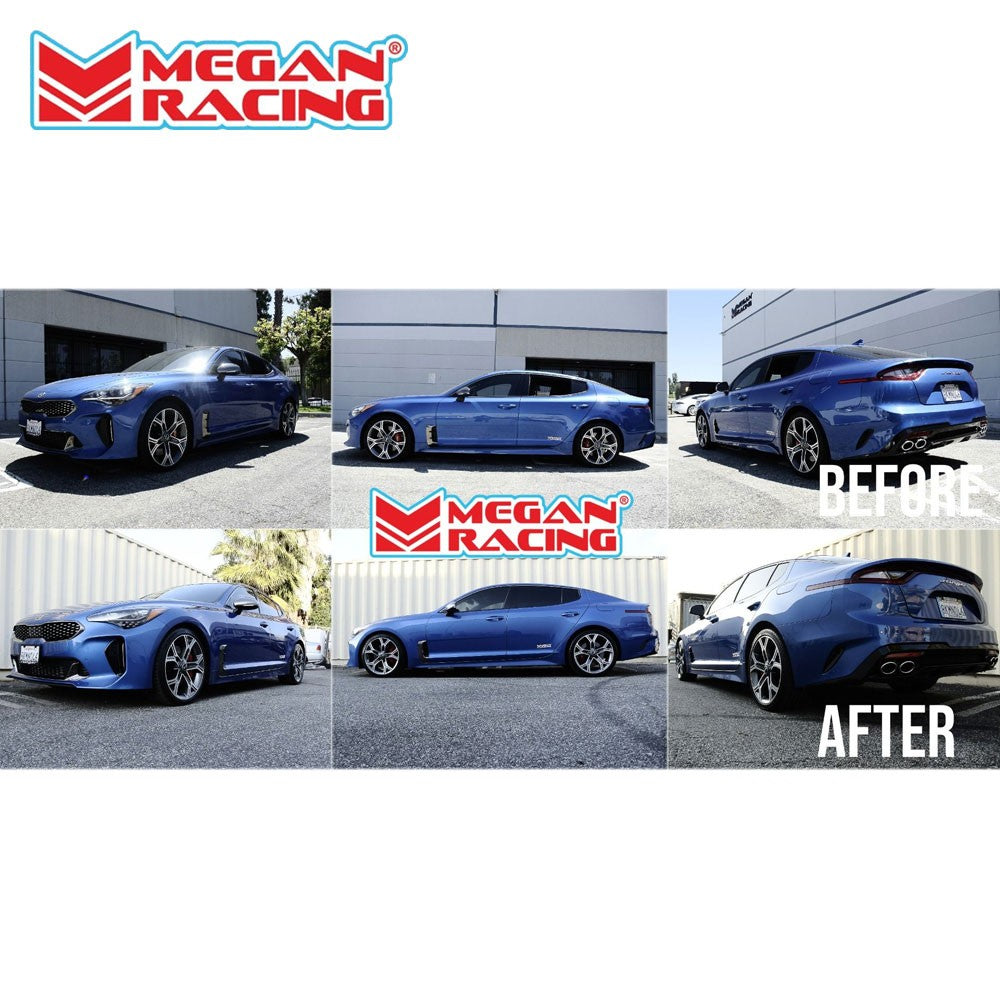 Megan Racing Orange Front/Rear Suspension Lowering Springs Kit For 18+ Kia Stinger RWD