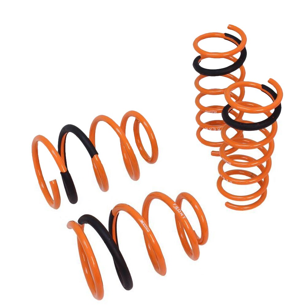 Megan Racing Front Rear Steel Orange Import-Version Lowering Springs Kit For 10-13 Mazda 3