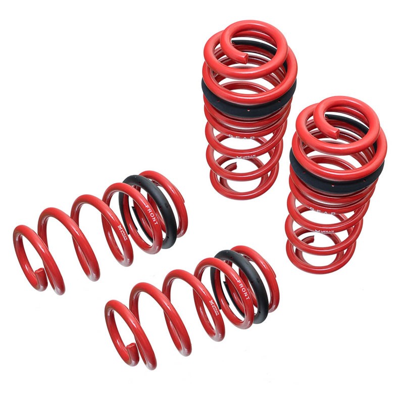 Red 45mm Drop Megan Racing Sport Lowering Spring Coil For 2014+ Porsche Macan MR-LS-PMA14