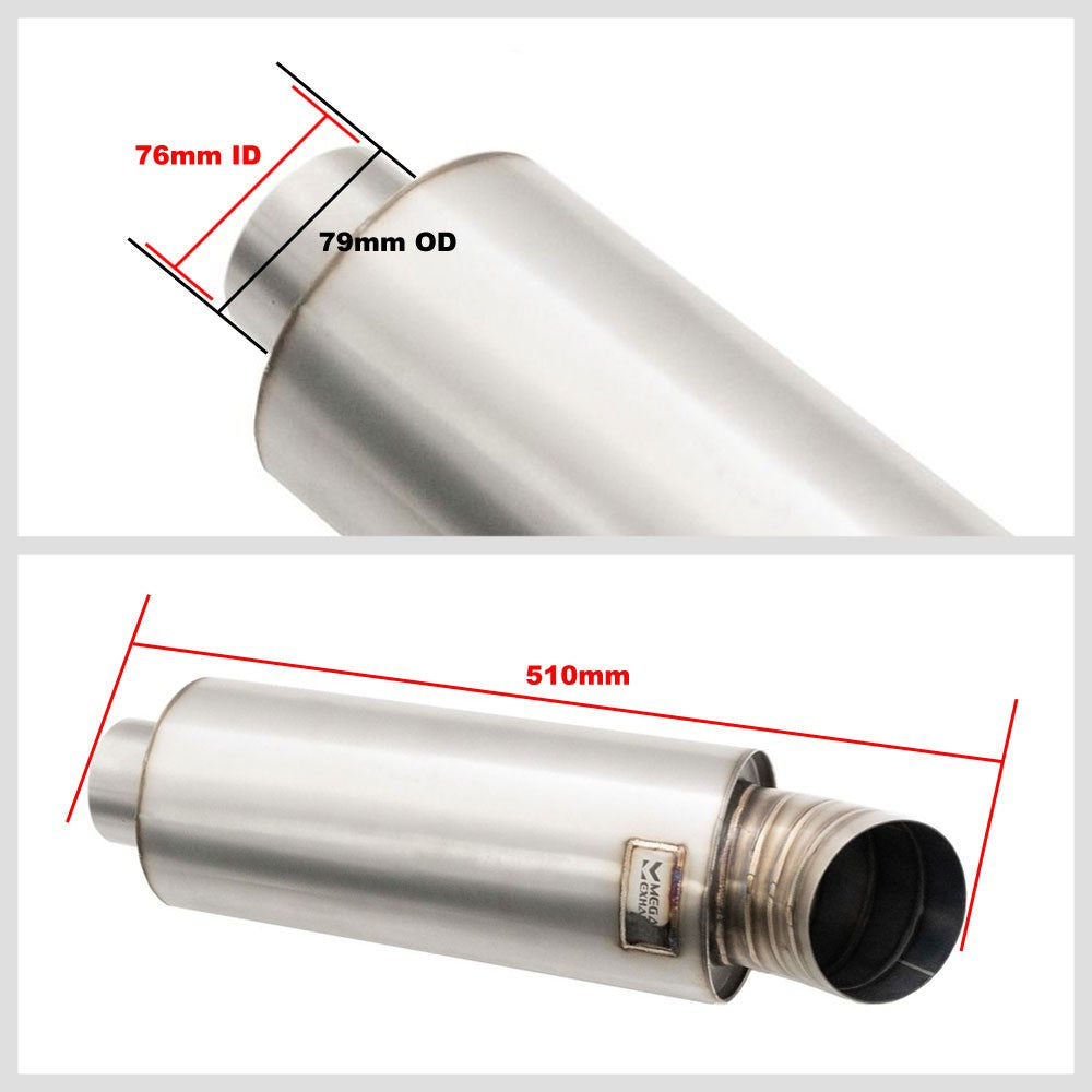 Megan Racing MR-MU-FD3 3" Inlet Weld-on Muffler Turndown Style Tip MR-MU-FD3