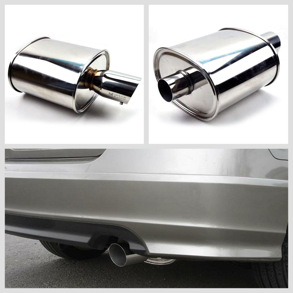 Megan MR-MU-MOE2.5 M-OE Series Stainless Steel Exhaust Muffler 2.4"ID