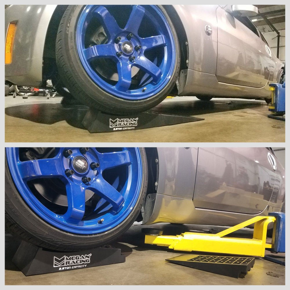 Megan Racing 2PCS Universal Low Profile Drive-On Detachable Auto Service Ramp