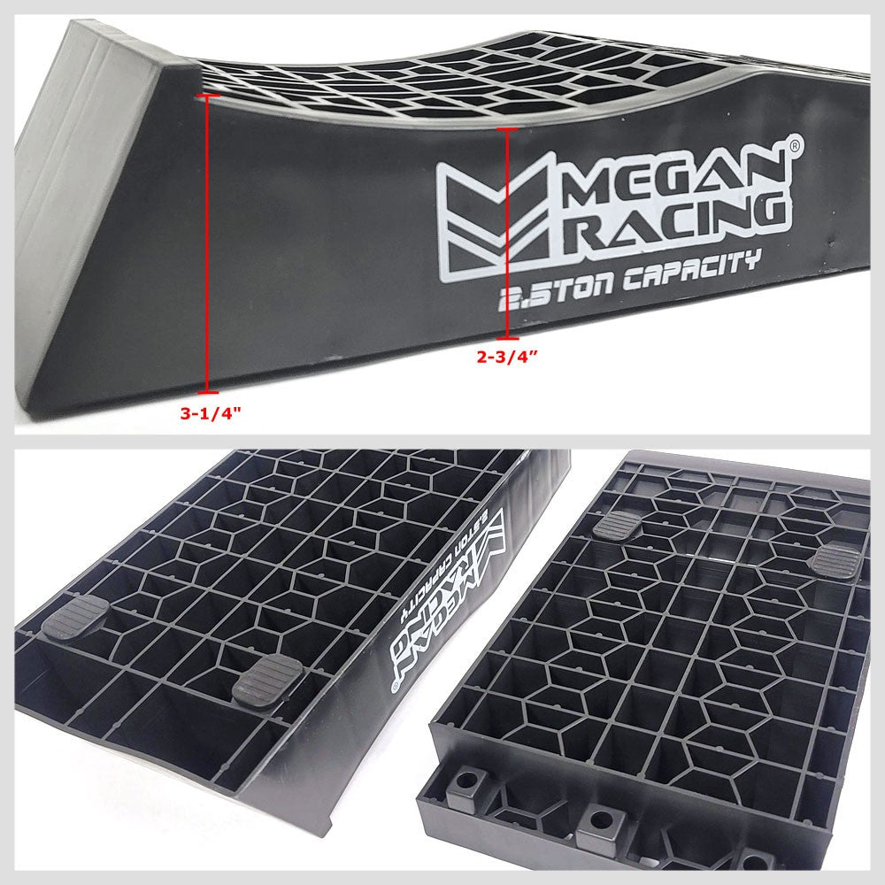 Megan Racing 2PCS Universal Low Profile Drive-On Detachable Auto Service Ramp