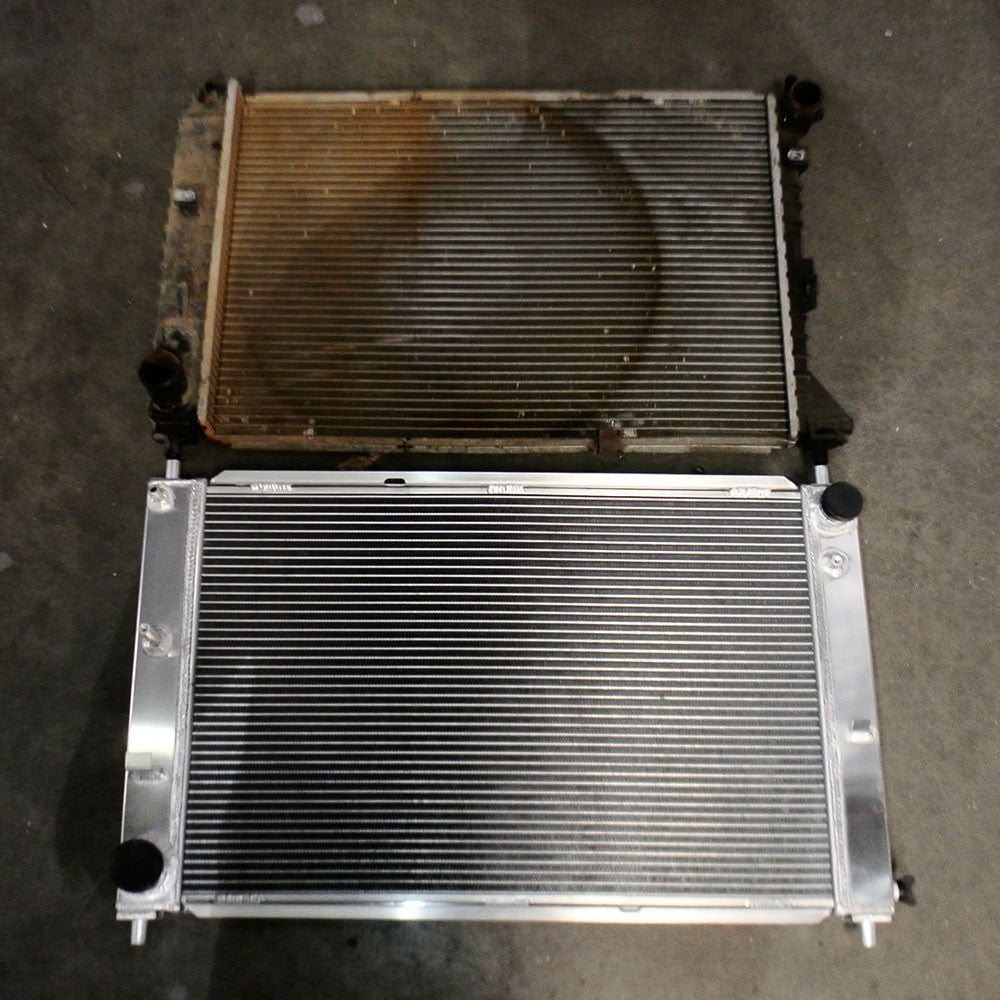 Megan T-6061 Aluminum TRI Core 3-Row Radiator For 97-04 Ford Mustang MT (SN95 Gen4)