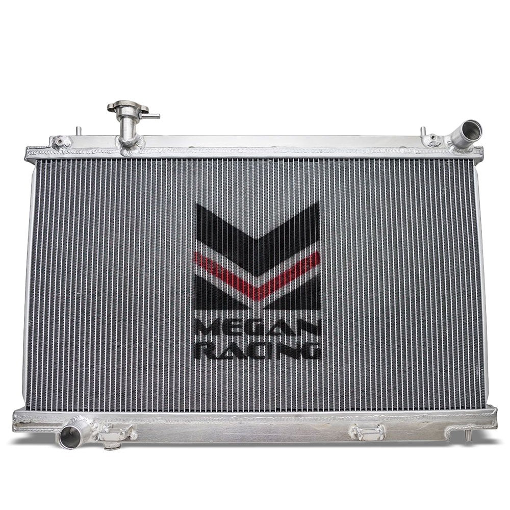 Megan Racing High Performance Aluminum 2-Row Radiator For 03-09 350Z Z33 VQ35de