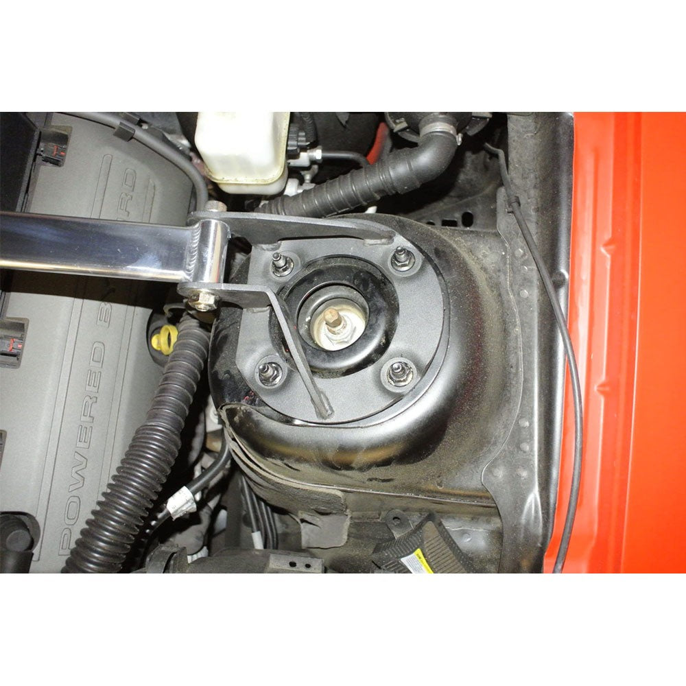 Megan Front Upper Polish Race Spec Tower Brace Strut Bar For 05-14 Ford Mustang-Strut Bar & Parts-BuildFastCar