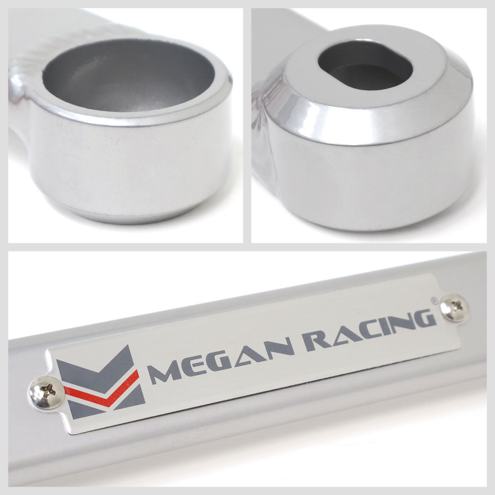 Megan Racing Rear Lower Silver Race Spec Strut Bar For 06-11 Honda Civic MR-SB-HC06RL-S