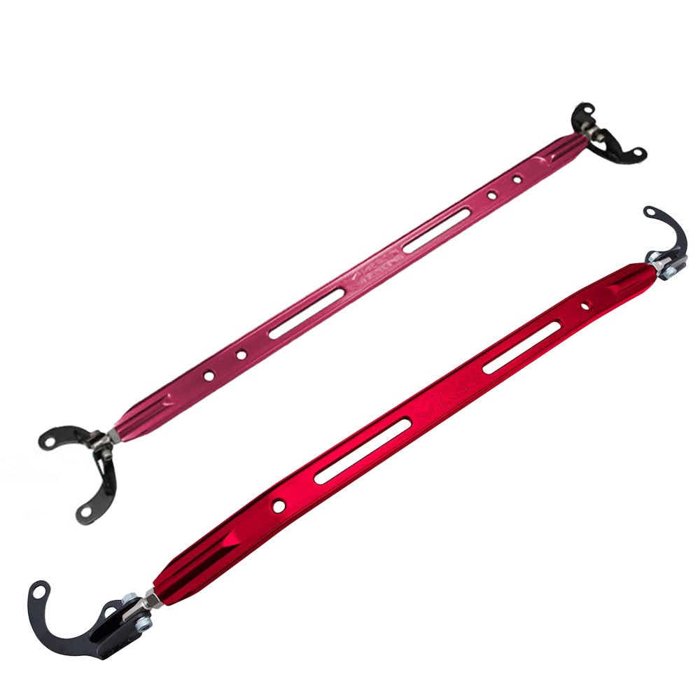 Megan Red Front & Rear Upper Strut Tower Bar 90-01 Integra/88-00 Civic MR-SB-HC8800FU-R MR-SB-HC88RU-R