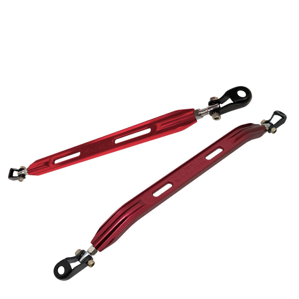 Megan Red Front Lower/Rear Lower Strut Bar 90-01 Integra/88-95 Civic MR-SB-HC88FL-R+RL-R