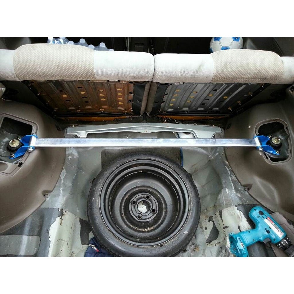 Megan Racing Rear Upper Polish Race Spec Strut Bar For 94-01 Integra/88-00 Civic
