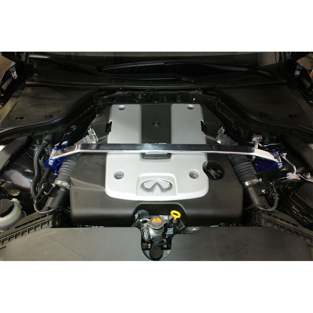 Megan Racing Front Upper Polish Race Spec Strut Bar For 15-18 Infiniti Q50