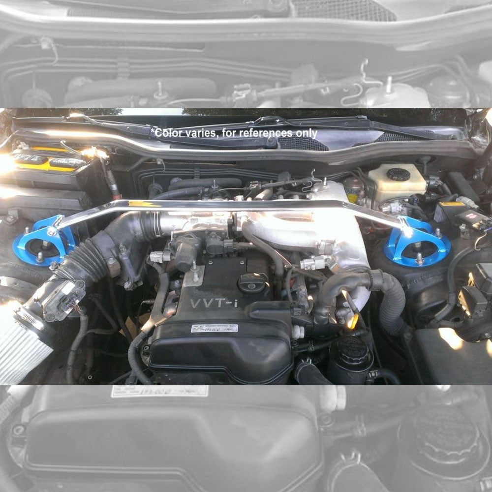 Megan Front Upper/Rear Polish Upper Strut Bar Tower Brace For 98-05 Lexus GS300 GS400 GS430 (S160)