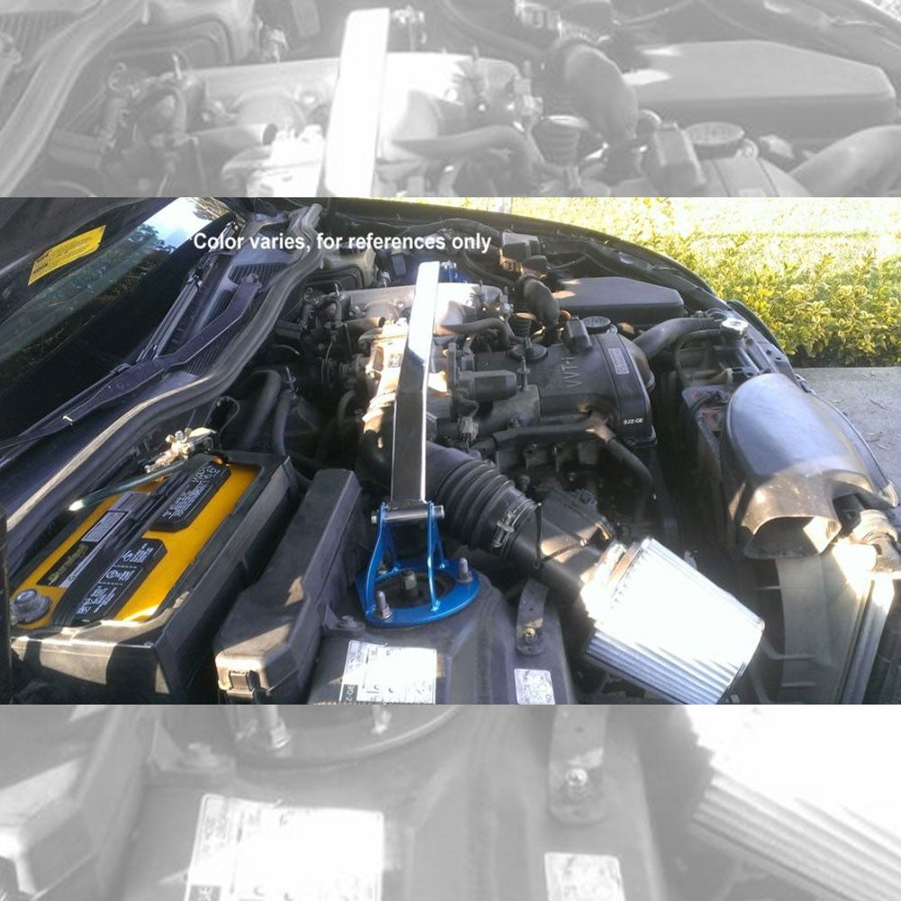 Megan Front Upper/Rear Polish Upper Strut Bar Tower Brace For 98-05 Lexus GS300 GS400 GS430 (S160)