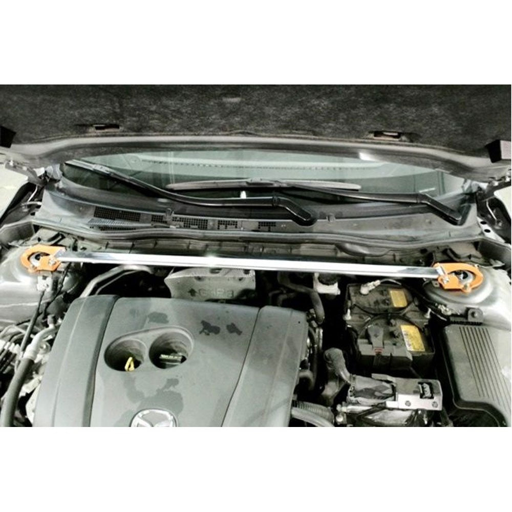 Megan Racing Front Upper Polish Race Spec Strut Bar For 14-17 Mazda 3 BM BN