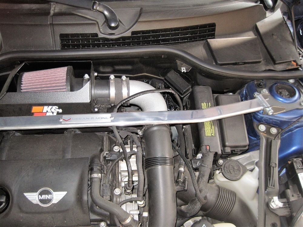 Megan Polish Front Upper Strut Bar Tower Brace For 08-14 Mini Cooper R56/R57
