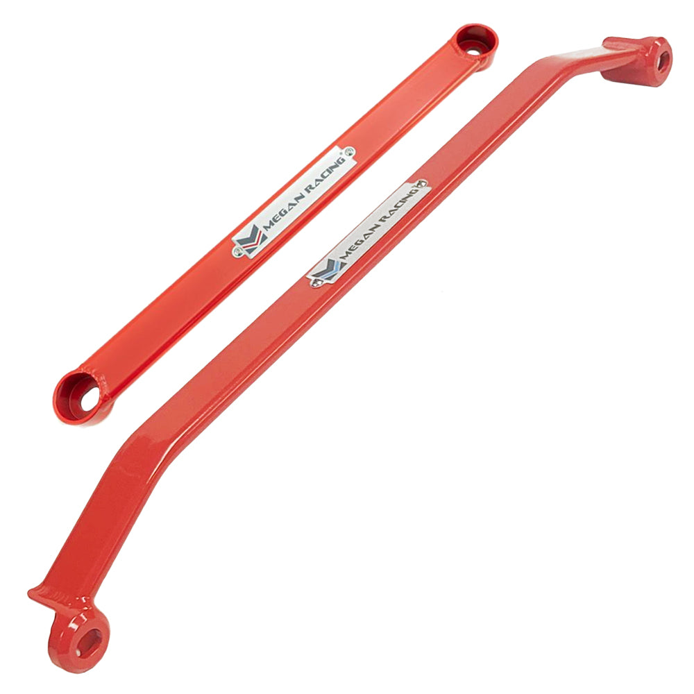 Megan Red Race Spec Front &amp; Rear Lower Tower Strut Bar For 03-09 Nissan 350Z Z33