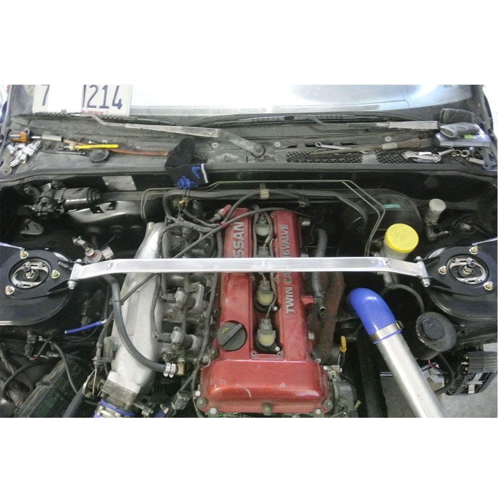 Megan Racing Front &Rear Upper Red Race Strut Bar For 89-94 Nissan 240SX S13