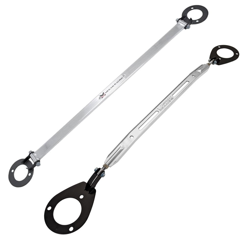 Megan Front&Rear Upper Strut Tower Brace Bar 89-94 240SX S13 MR-SB-NS13FU-P+13RU-1P