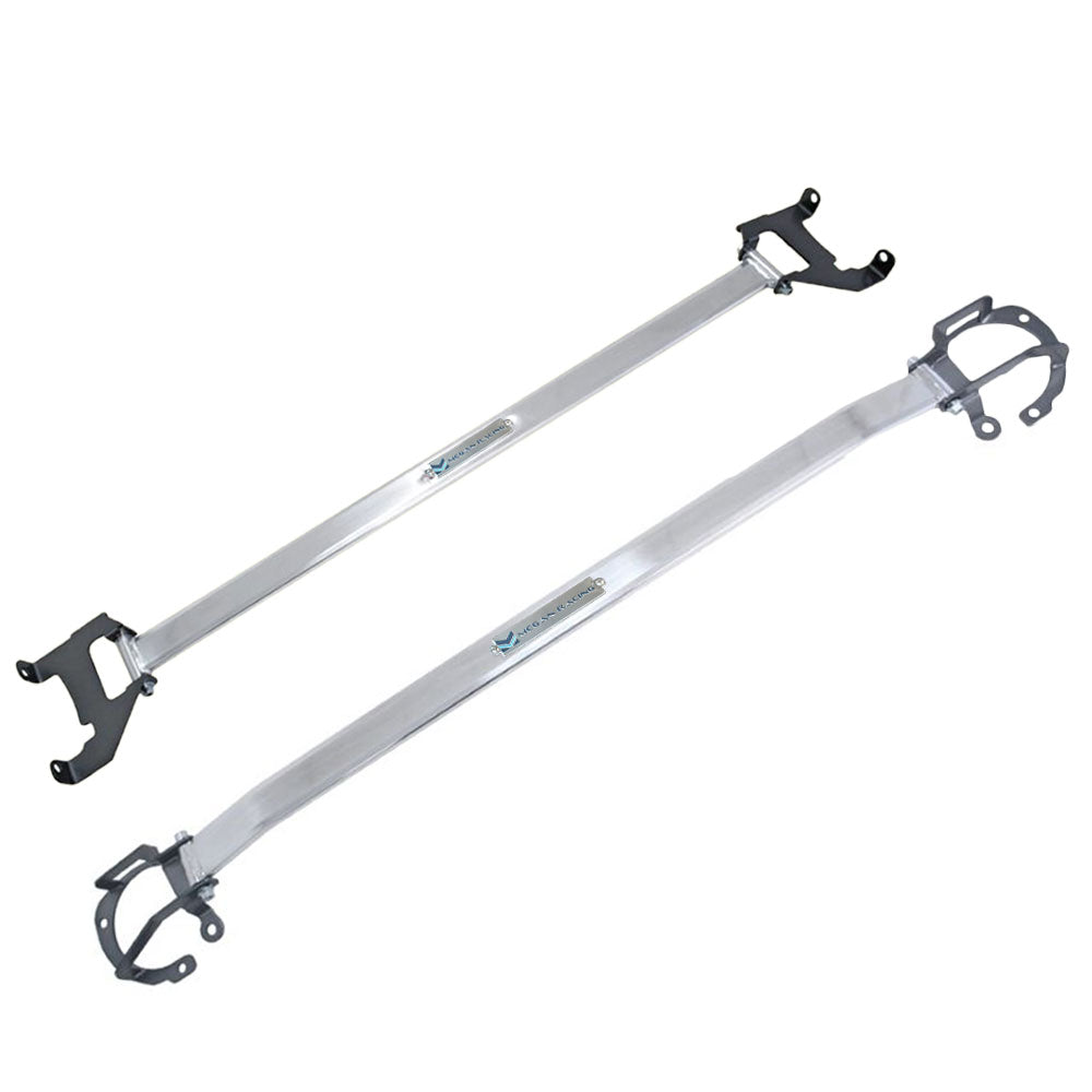 Megan Racing Front & Rear Upper Polish Race Strut Bar For FR-S/Subaru BRZ/86