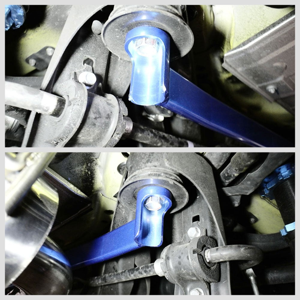 Megan Alu/Red Rear Upper/Rear Lower Strut Tower Brace Bar For 13-20 FRS BRZ 86